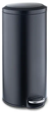 Produktbild von Treteimer - 30 Liter - Schwarz matt - Edelstahl - mit Kunststoffeinsatz