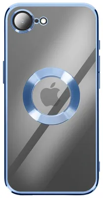 Productafbeelding van Avizar, siliconen hoesje met chromen rand voor de Apple iPhone 17, blauw
