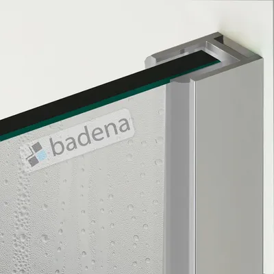 Produktbild von Wandanschlussprofil Dusche 200 cm für 10 mm Glas, verchromt
