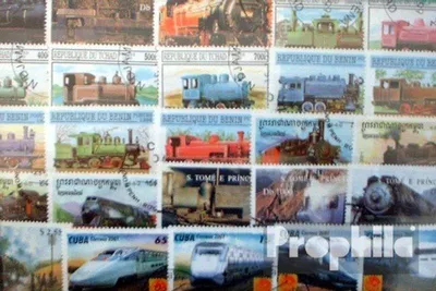 Produktbild von Briefmarken Motive 200 verschiedene Eisenbahn Marken