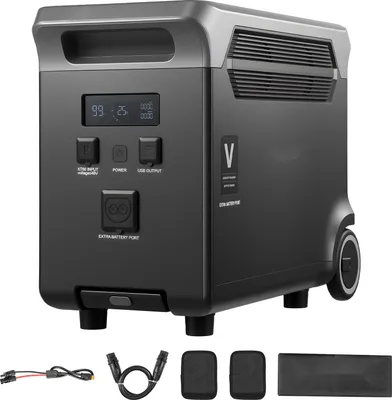Produktbild von Zusatzakku für Powerstation - LiFePO4 3840 Wh Erweiterungsakku - 3 Ausgänge - Für Zuhause & Notfälle - Für Camping & Wohnmobil - Tragbar