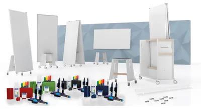 Produktbild von magnetoplan Whiteboard-Bundle 12412492 Large