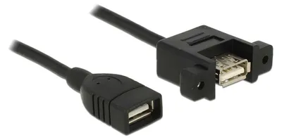 Zdjęcie produktu dla DeLOCK 85459, 0,5 m, USB A, USB A, USB 2.0, 0,48 Gbit/s, Czarny