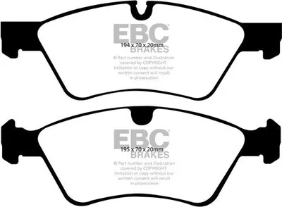 Produktbild von 1 EBC Brakes Bremsbeläge Bremsklötze VORNE DP1592