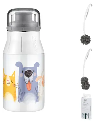 Produktbild von alfi KIDS BOTTLE Trinkflasche – Vorteilsset mit Reinigungsbürste CLEAN FIX 30 cm