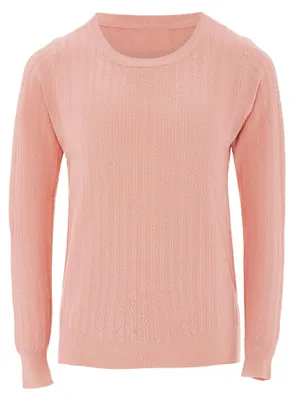 Image de Pull en tricot pour femmes AODA - rose, taille XS/S
