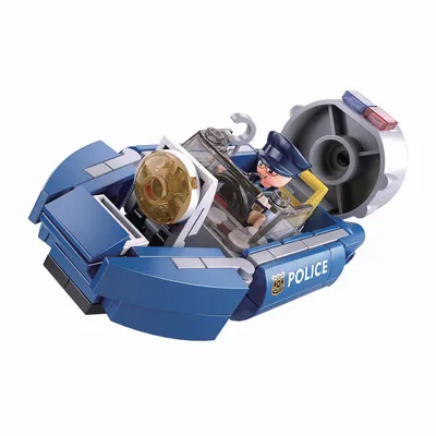 Produktbild von Torro Bausteine Set - Polizei Luftkissenboot