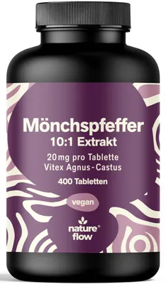 Produktbild von Nature Flow Mönchspfeffer 400 Tabletten 20mg 10:1 Extrakt