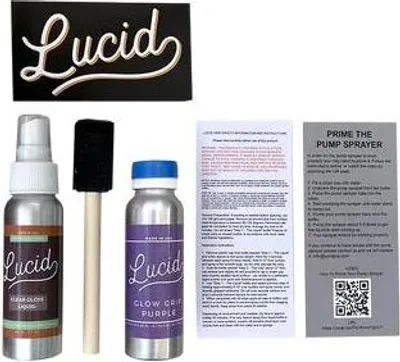 Obrázek produktu pro Lucid Grip Čirá rukojeť ve spreji, jasně fialová