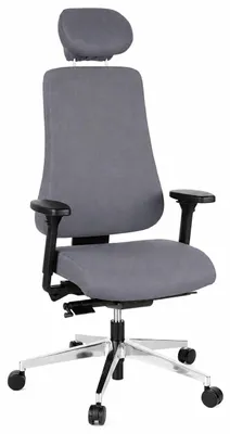 Obrázek produktu pro hjh OFFICE Profesionální kancelářská židle PRO-TEC 400 Ergonomická kancelářská židle s područkami (výškově nastavitelná) látka antracit Otočná židle do kanceláře, domácnosti