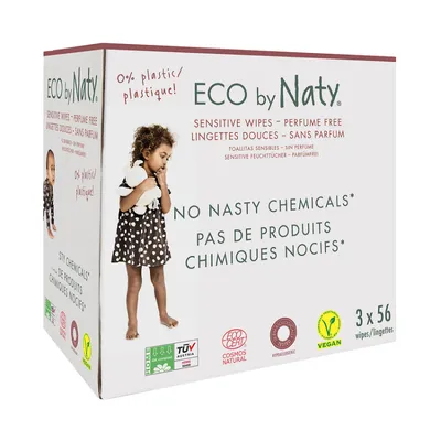Obrázok produktu pre ECO BY NATY Detské vlhčené obrúsky 3x56 ks