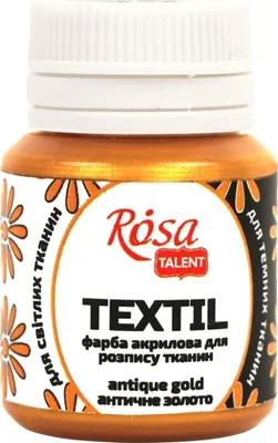 Zdjęcie produktu dla Rosa Talent Farba do tkanin Antique Gold (51) 20 ml 1 szt.