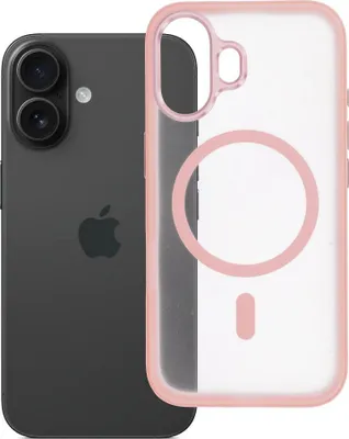 Immagine prodotto di Custodia adatta per iPhone 16 Flexline Mag Cover compatibile con MagSafe, rosa