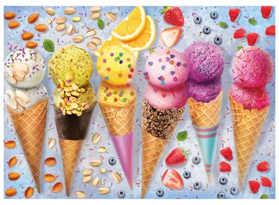 Produktbild von Educa Puzzle Eiscreme - 500 Teile buntes Kartonpuzzle
