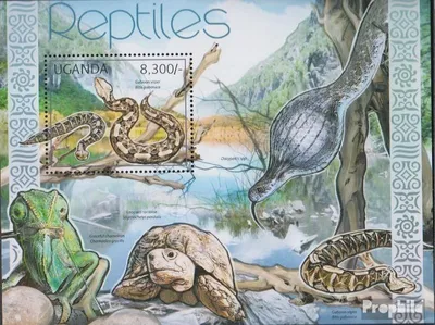 Produktbild von Briefmarken Uganda 2012 Mi Block373 (kompl.Ausg.) postfrisch Reptilien
