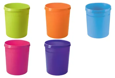 Zdjęcie produktu dla HAN Kosz na śmieci GRIP Trend Colour 18 litrów okrągły cytrynowy