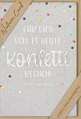 Produktbild von bsb 693027-2 Geburtstagskarte - Natur Card, inkl. Umschlag