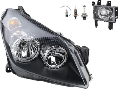 Produktbild von Scheinwerfer passend für Opel Astra H 03/04- H7 H1 R + Nebel+ euchtmitt. 1216562 1216662 93178636 93190387 1710369 13243425 13262000 67 Johns