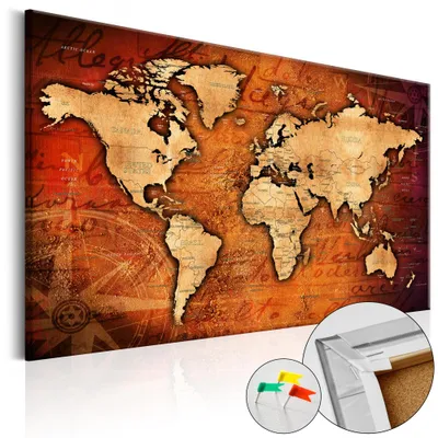 Obrázek produktu pro Korkový obraz z netkané textilie - Amber World 90x60 cm Karty k-A-0064-p-b