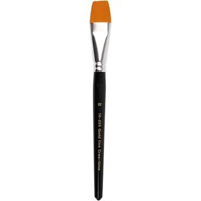 Produktbild von Creativ Company Pinsel flach Gold Line Größe 20 Set 6 Stück Malen