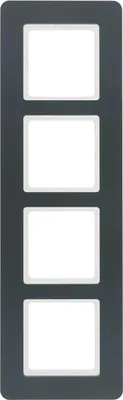 Produktbild von Berker 10146186 Rahmen 4fach. Q.7. anthrazit samt