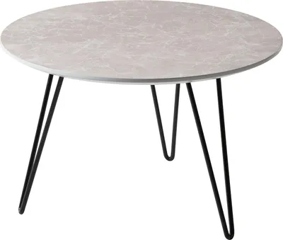 Produktbild von home24 Couchtisch - Marmor Hellgrau Nachbildung / Schwarz