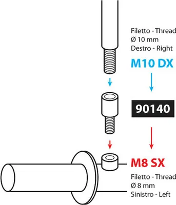 Obrázek produktu pro Lampa 90140 Adaptér zrcátka