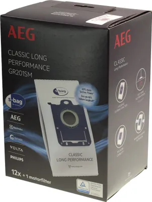 Obrázok produktu pre Electrolux GR201SM, Vrecko na prach, Cylindrový vysávač, Modrá, Biela, Papája, Syntetický, AEG, VX4 - 8