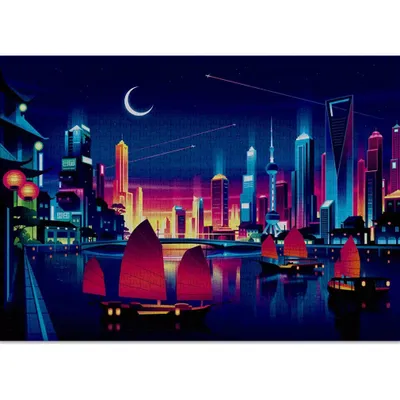 Obrázek produktu pro CLOUDBERRIES Puzzle Skyline 1000 dílků
