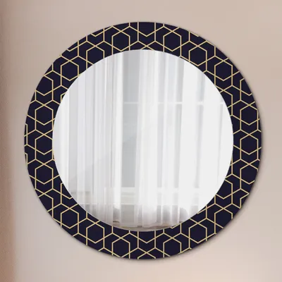 Produktbild von Ø60cm Modern Spiegel - Wandspiegel Wandmontage- Schlafzimmer - Tropisch Palmen