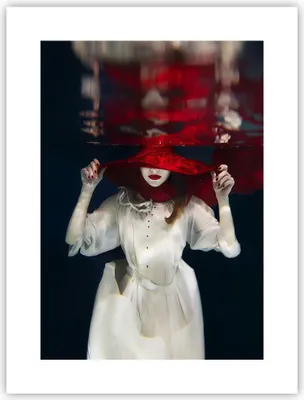 Produktbild von Poster - Poster ohne Rahmen - Mädchen Rot Hut - 30x40 cm - Wand Bild - Wanddeko - Wandbilder - Kunstposter - Wandposter - Bilder - Kunstdruck - Wanddekoration - Wandbild - P2XPA30x40-4305