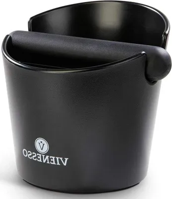 Immagine prodotto di Contenitore per fondi di caffè in acciaio inossidabile da 12 cm con asta per svuotare e filtro