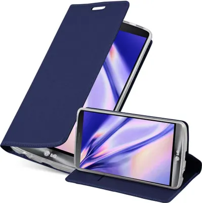 Produktbild von Cadorabo Handyhülle für LG G3 Schutz Hülle in Blau Cover Etui Book Case Booklet