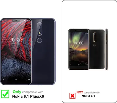 Zdjęcie produktu dla Etui na telefon Cadorabo z zaczepem na pasek do Nokia 6.1 PLUS / X6 w kolorze CZARNYM - Praktyczne etui ochronne z karabińczykiem Pokrowiec z uchwytem na długopis