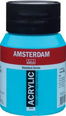Immagine prodotto di Amsterdam Serie Standard flacone di vernice acrilica 500 ml blu turchese 522