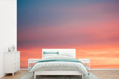 Produktbild von MuchoWow® Fototapete für Wohnzimmer oder Schlafzimmer Wandtapete Vinyl Motivtapete Sonne - Himmel - Wolken - Rosa - 600x400 cm - Vinyltapeten
