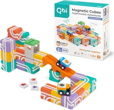 Produktbild von Klemmbausteine Magnetisch Qbi Supermarkt-Abenteuer: Einkaufsmission
