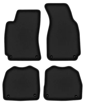 Image de Tapis de sol en moquette pour Skoda Superb I 2001-2008 (berline) – jeu 4 pièces, noirs, sur mesure – Wielganizator DURBAN