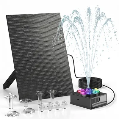 Produktbild von MIAJARD LED Solar Teichpumpen Solar 8W Springbrunnen Teich Solar Springbrunnen LED Solar Springbrunnen Solar Springbrunnen Pumpe