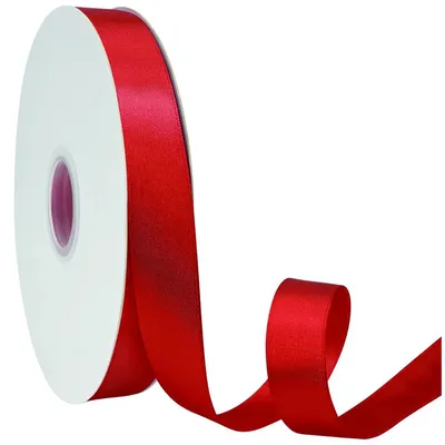 Satinschleife rot 20 mm x 91 m Geschenkband für Basteln & Deko