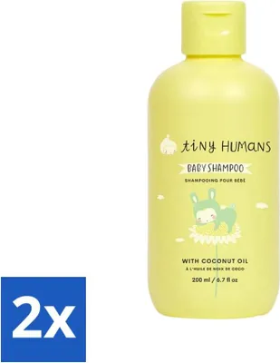 Zdjęcie produktu dla Tiny Humans - Szampon dla niemowląt - Wyjątkowo delikatny i naturalny - Do codziennego stosowania - 200 ml - Value pack - 2 szt