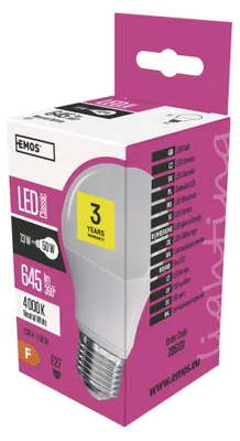 LED Lampe Classic A60 / E27 / 7,3 W (50 W) / 645 lm / Neutralweiß