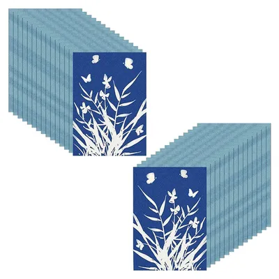 Cyanotype-Papier A5, 30 Blatt, Sonnendruckpapier-Set, hochsensitiv