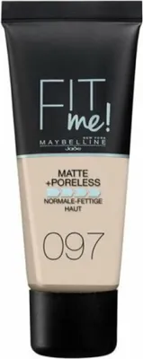Immagine prodotto di Maybelline Fit Me! Foundation Matte + Poreless 097 Natural Porcelain trucco liquido opacizzante 30 ml