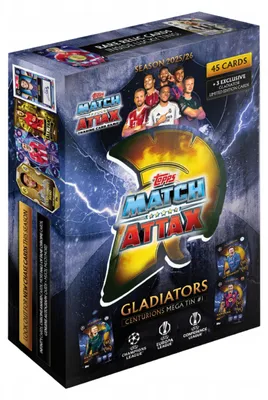 Obrázok produktu pre Mega Can No. 1 Match Attax 2026 Topps Centurions Haaland, Raphinha TIN1