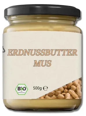 Produktbild von Mynatura  Erdnussbuttermus – Cremiger Brotaufstrich 500g - 2x500g