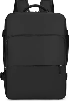 Produktbild von Reiserucksack, Handgepäck, Flugzulassung, Camping, Wandern, Business, Laptop für Männer und Frauen, wasserabweisend, erweiterbar, mit Schuhfach, USB-L