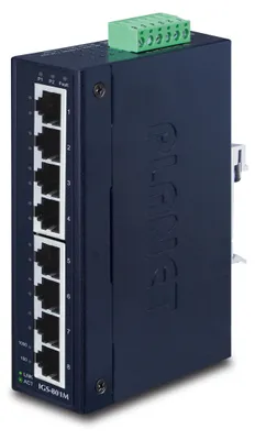Produktbild von PLANET 8-Port 10/100/1000Mbps Managed Industrial Ethernet