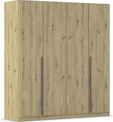 Produktbild von Drehtürenschrank >Alba< in Eiche Artisan Nachbildung - 181x197x54 (BxHxT)