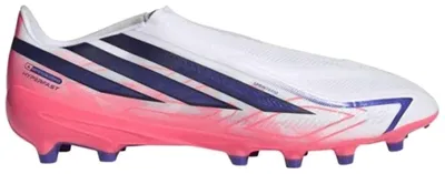 Productafbeelding van Voetbalschoenen Adidas F50 Hyperfast League Laceless Artificial Ground Football Boots "Cloud White / Solar Purple / Solar Turbo" voor Unisex